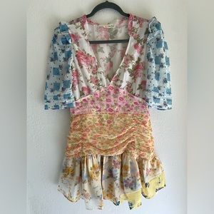 Floral Fields Patchwork Tea Party Arlo Dress Size 6